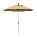 9 Feet Fiberglass Market Umbrella Collar Tilt Bronze/Pacifica/Beige M3818