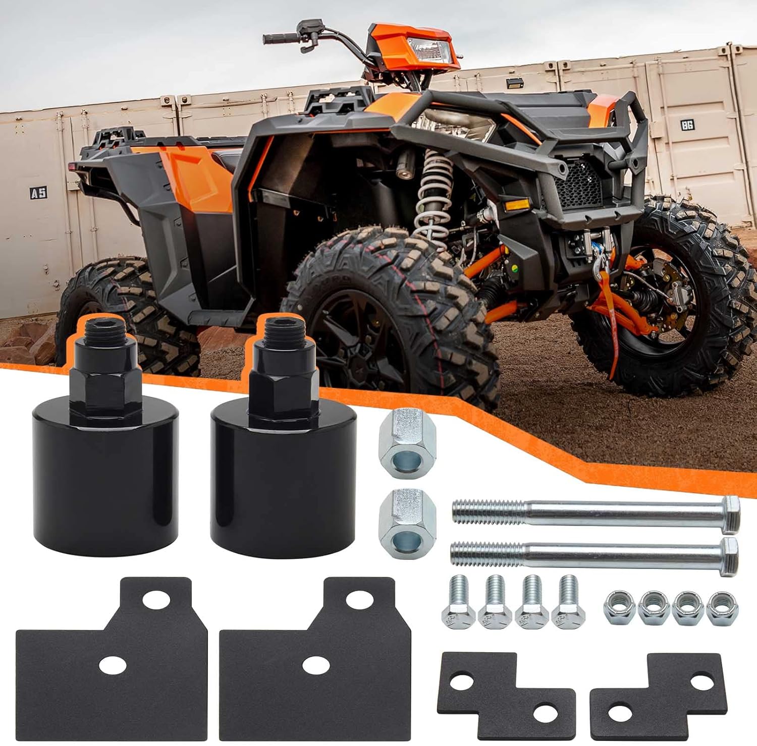 ATV Suspension 4 inch Lift Kit Front & Rear Pack of 2 U45325