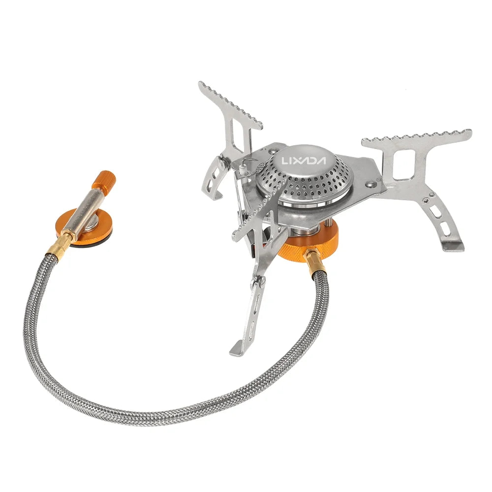 Camping Foldable Gas Set with Gas Conversion Head Adapter H2007