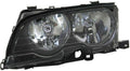 2002-2006 BMW 325i Headlight Assembly Driver Side Black Housing E792616