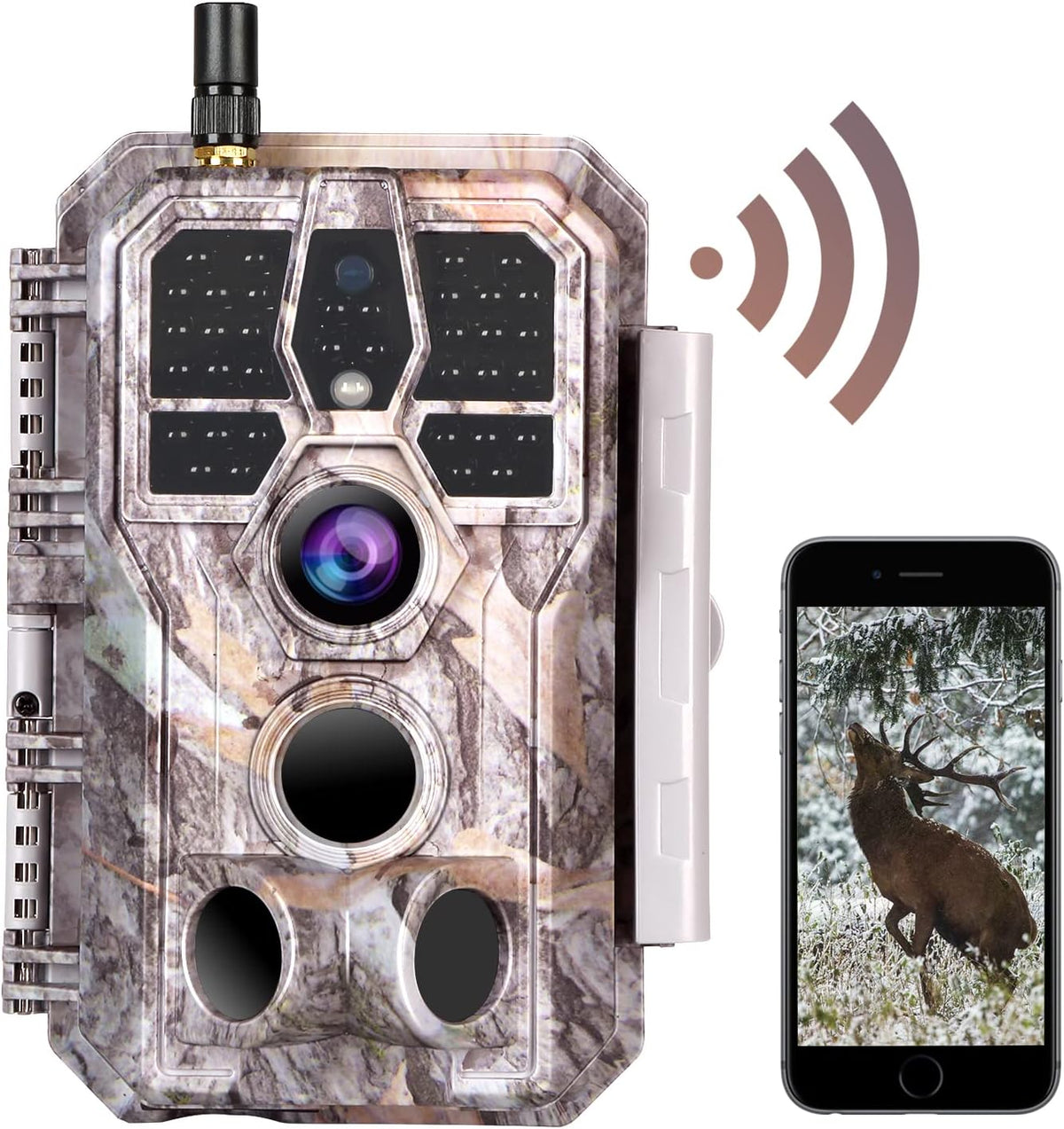 Deer & Trail Game Camera 32MP 1296P No Glow Night Vision Waterproof Motion Activated D929619