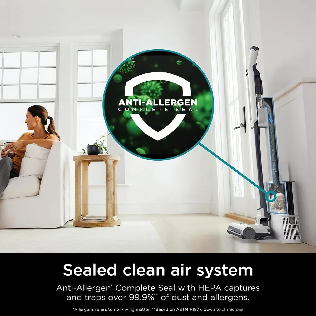 Cordless Stick Vacuum Cleaner with HEPA Self-Empty Base F96379