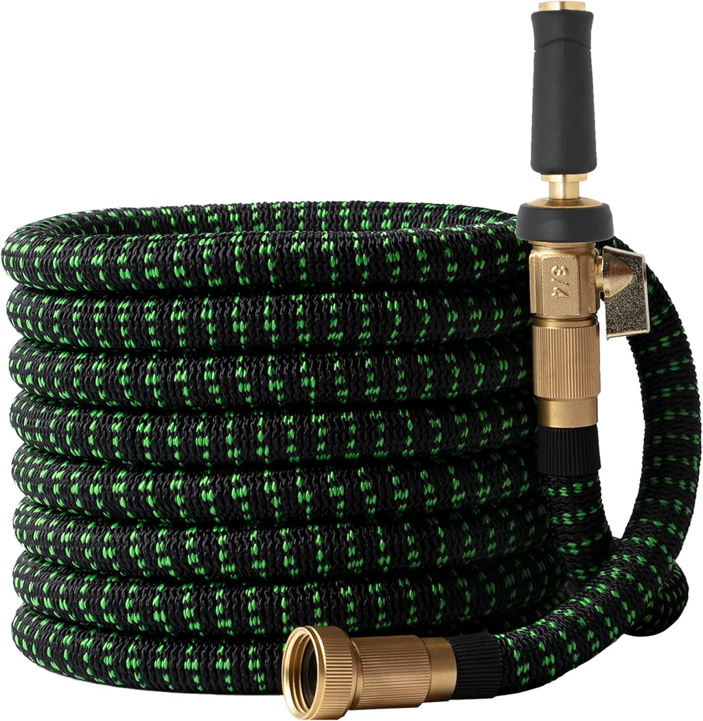 Black Green 100 FT Expanding Water Hose Pack of 2 J87655