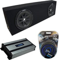 Dual 12 Loaded Sub Box Bundle with Amp & Install Kit M76480