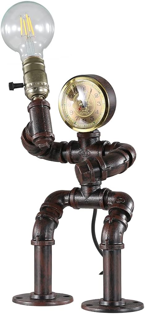 Retro Industrial Steampunk Metal Table Lamp N45540