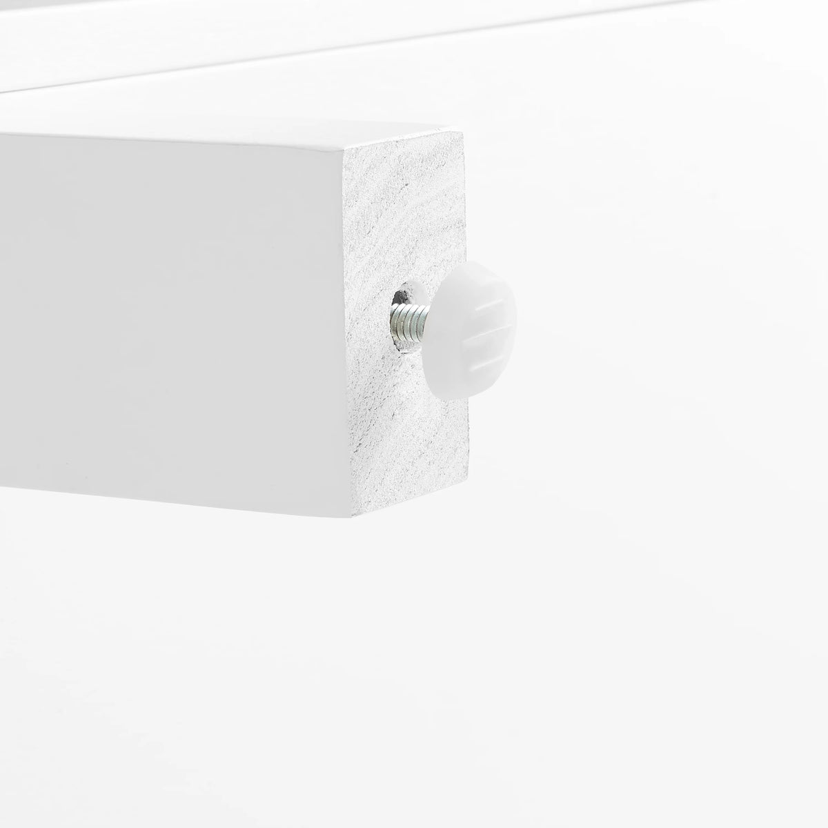 White Wood Media Storage Cabinet Set of 3 V9584