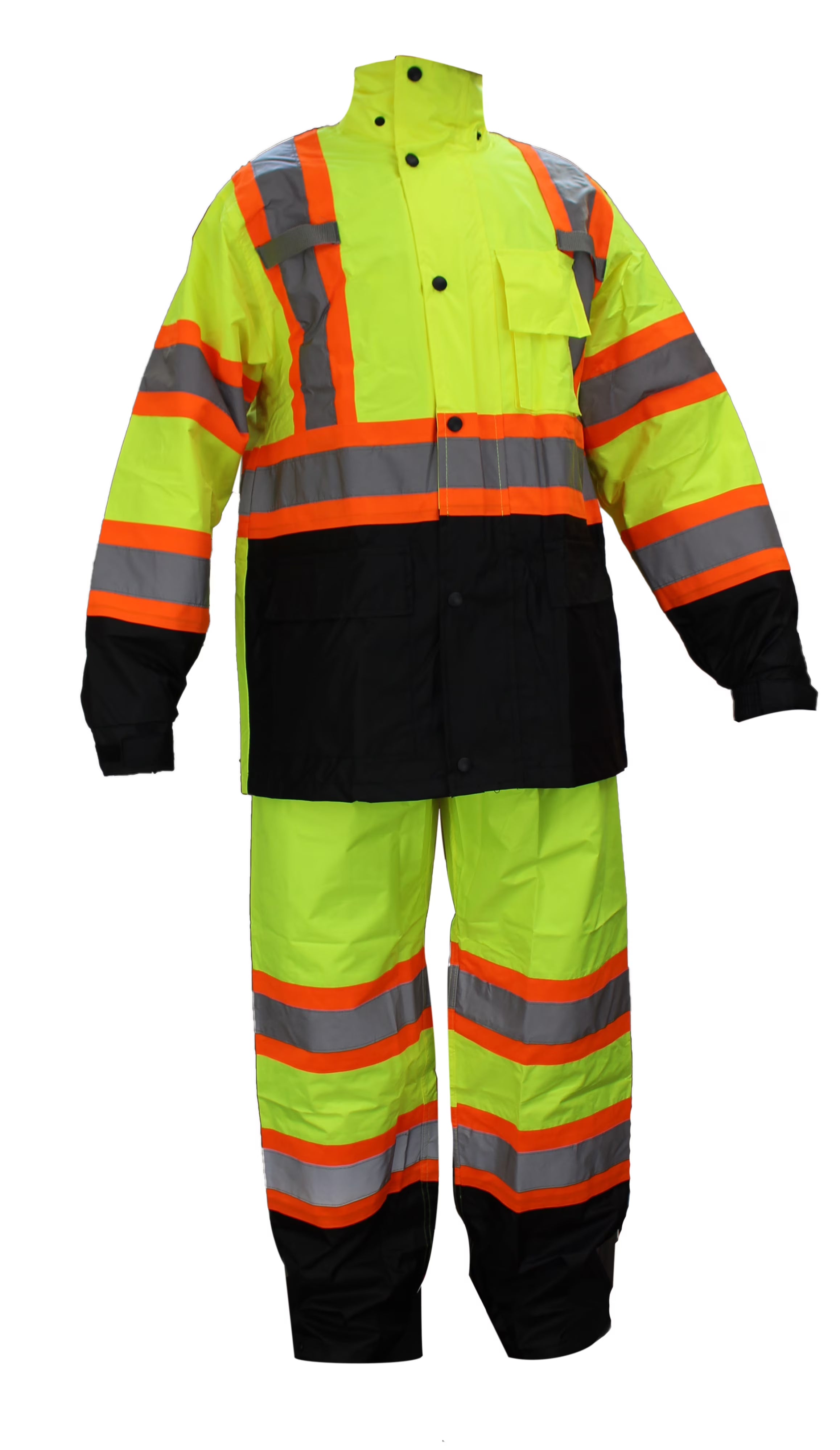 Class 3 Rain Suit, Lime, Large H931