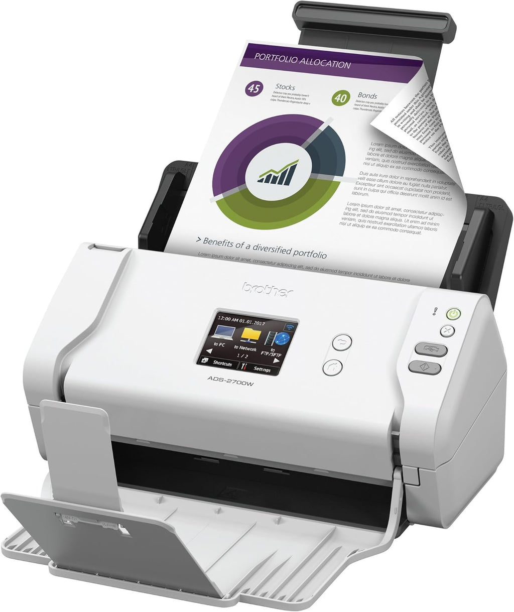 Wireless High-Speed Desktop Document Scanner with Touchscreen LCD R788