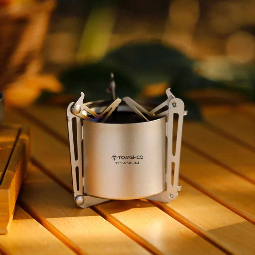 Camping Stove with Lid and Foldable Legs D14494