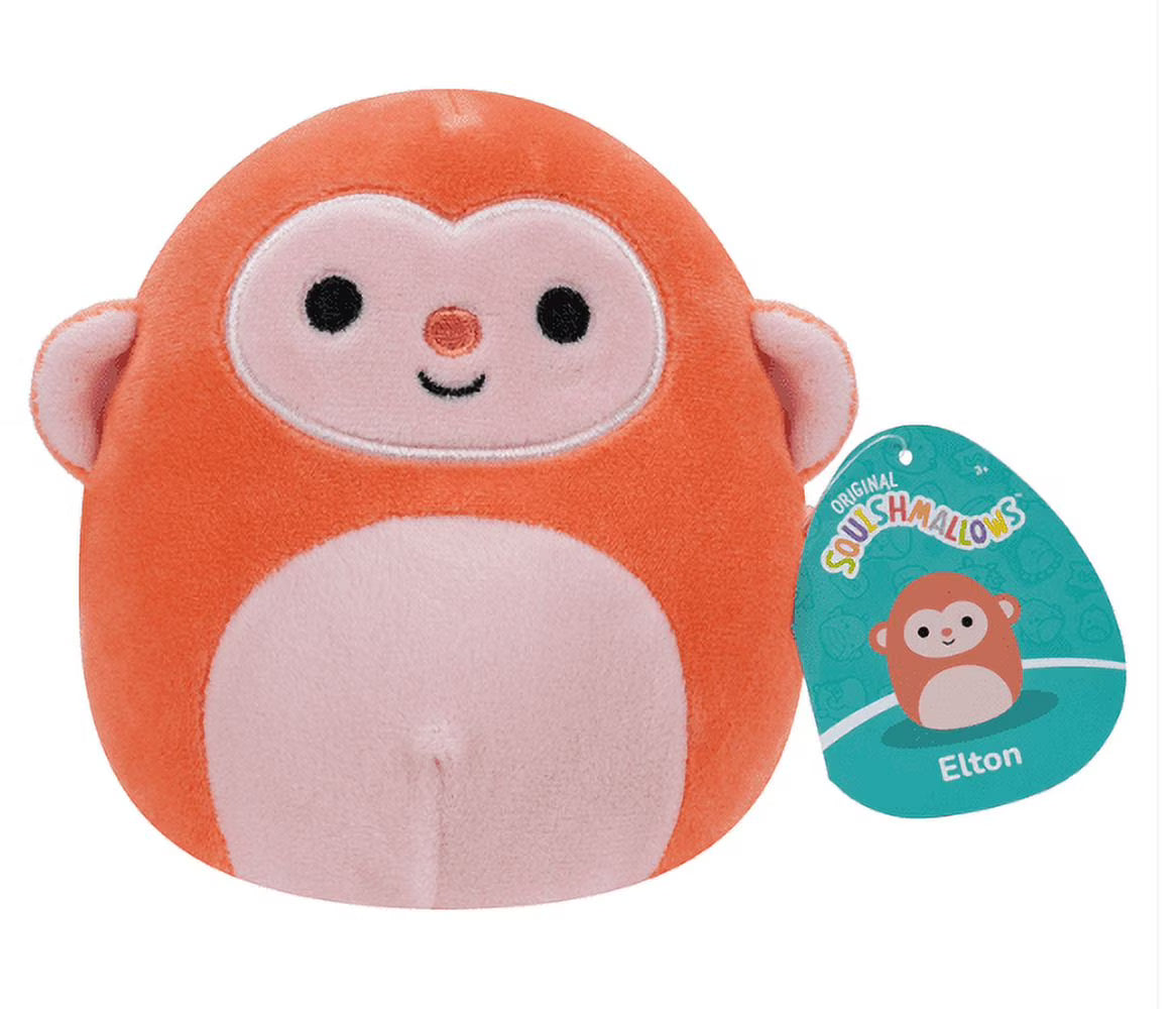 Elton the Peach Monkey 5 Inch Plush Toy S4463