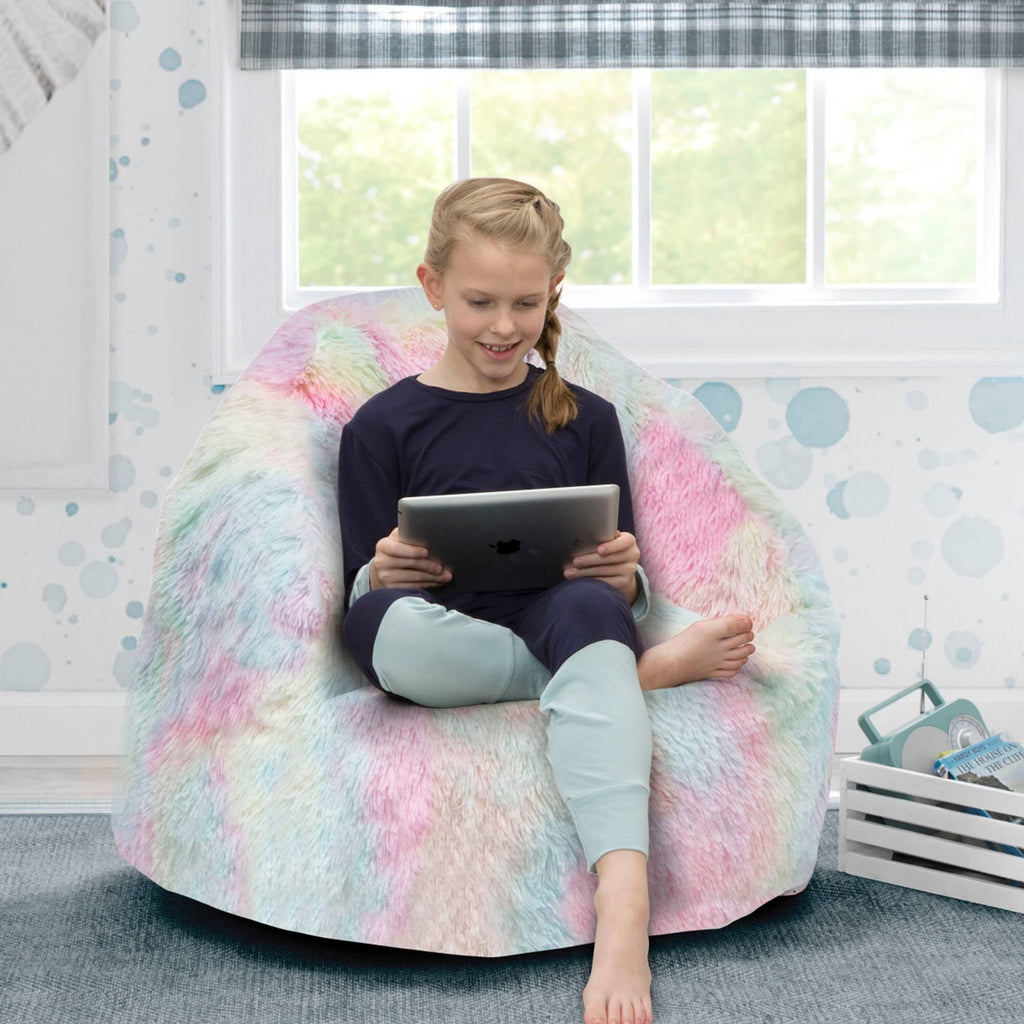 Tie Dye Fluffy Chair U73798