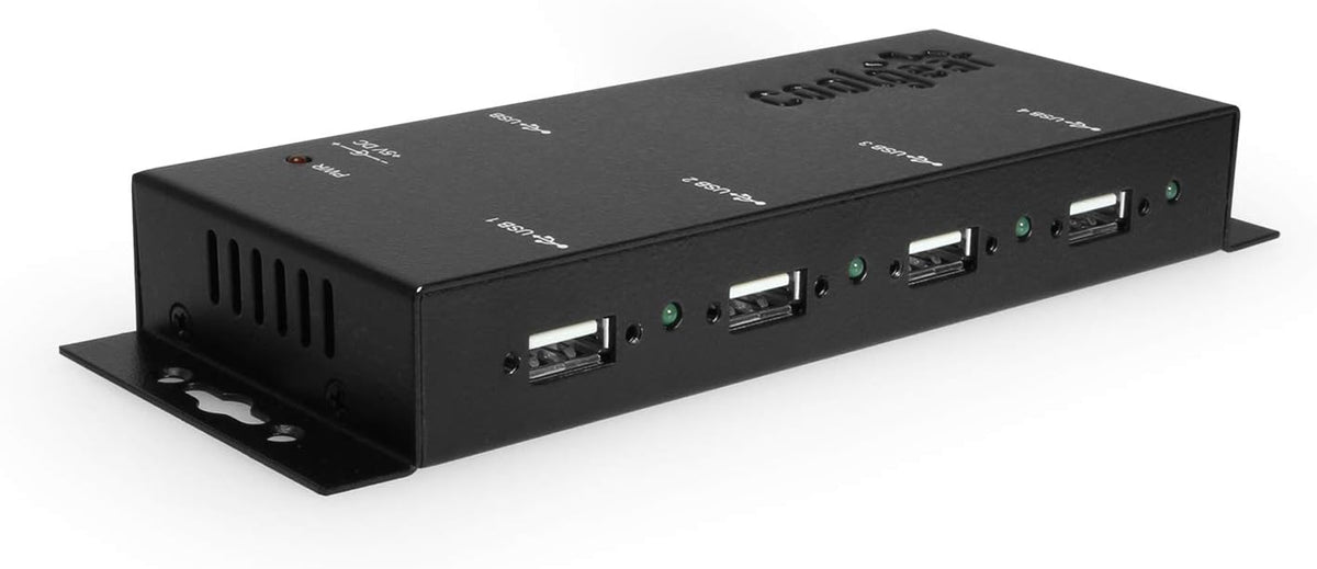4-Port USB 2.0 Powered Hub with Screw Lock Pack of 2 P131