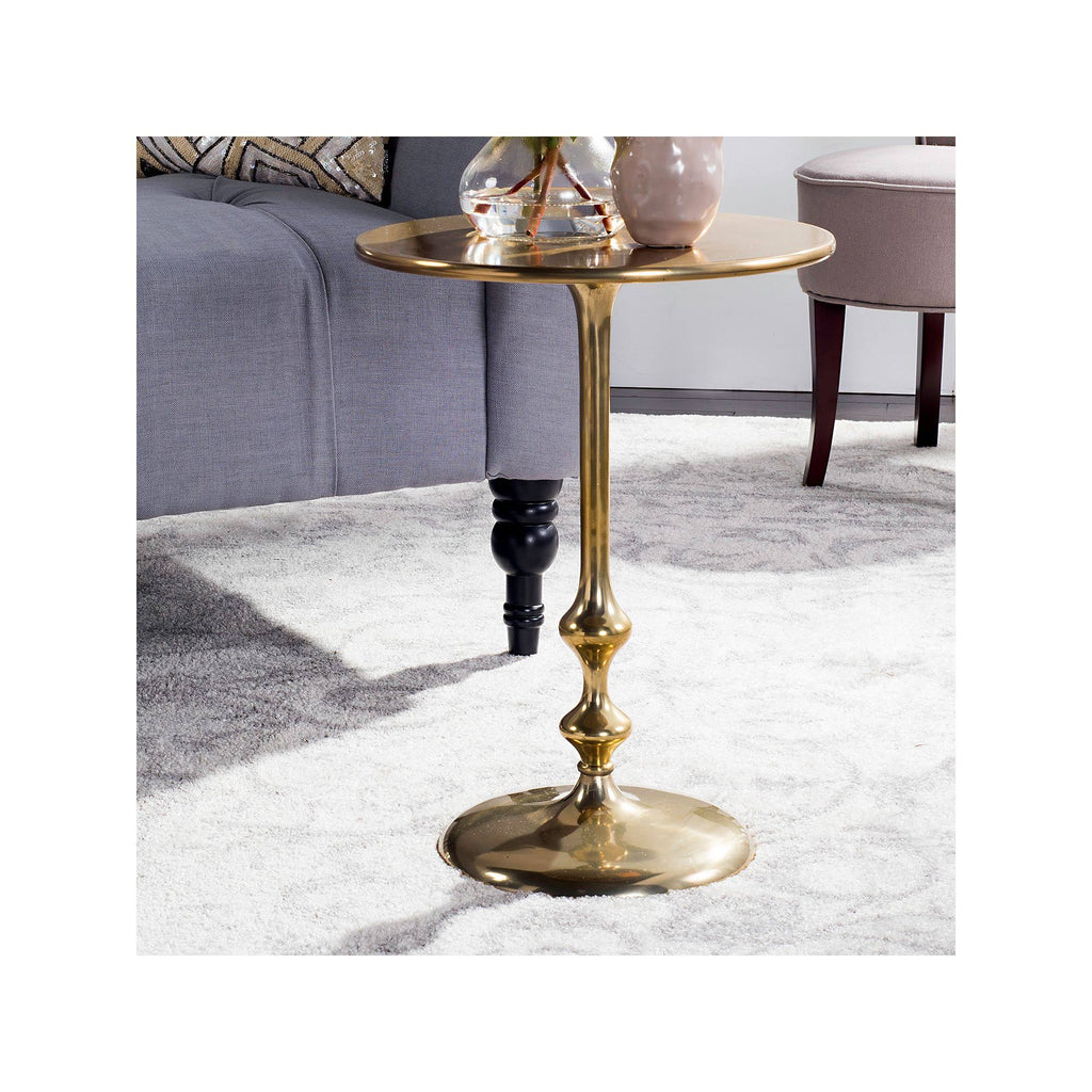 Antique Brass Round Side Table C471532