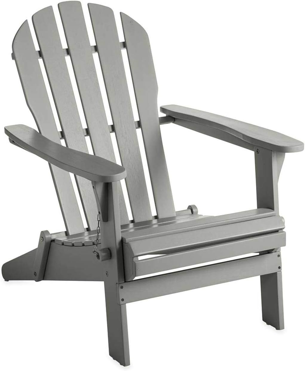 Black Foldable Eucalyptus Adirondack Chair R326