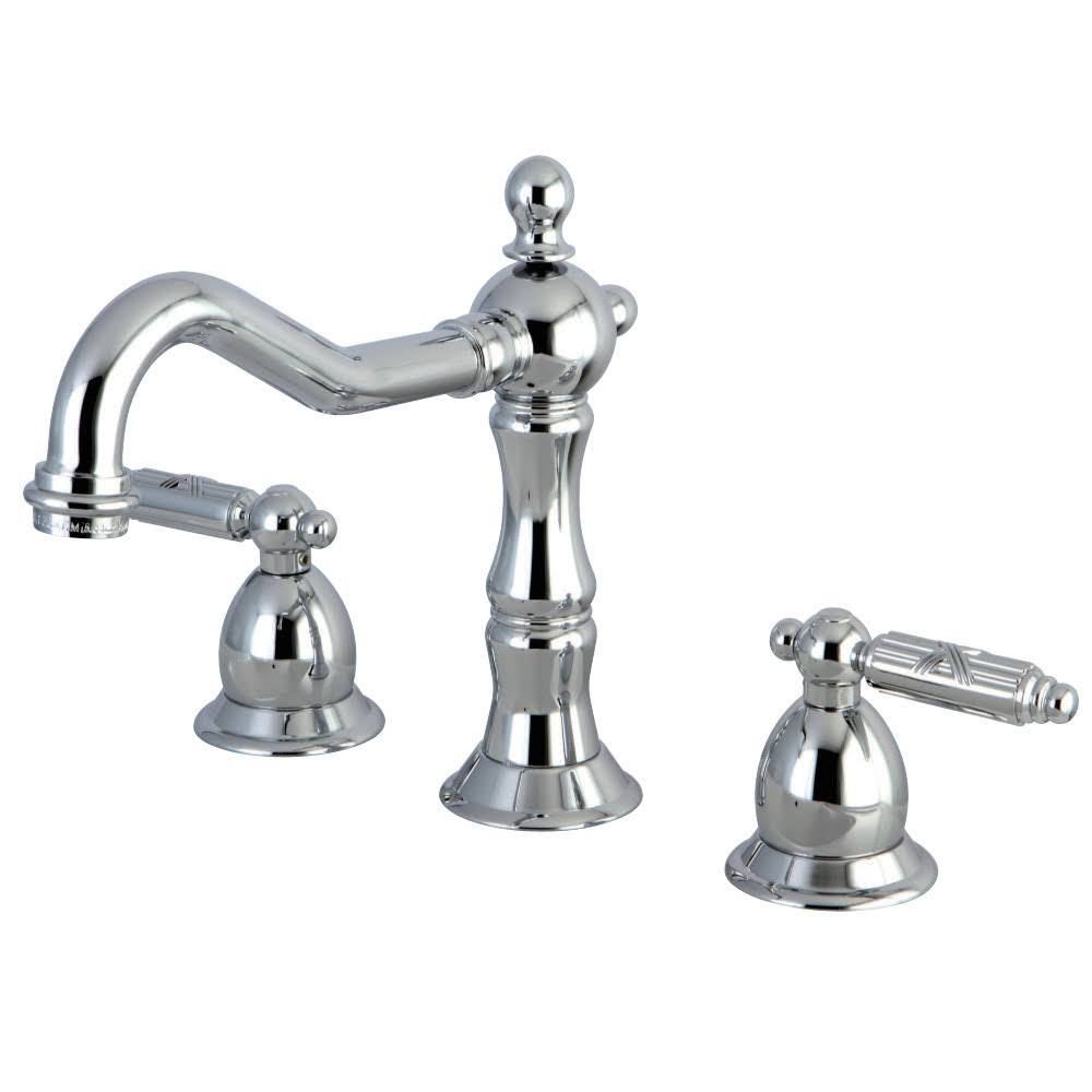 Chrome Widespread Lavatory Faucet with Brass Pop-Up I68477