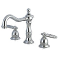 Chrome Widespread Lavatory Faucet with Brass Pop-Up I68477