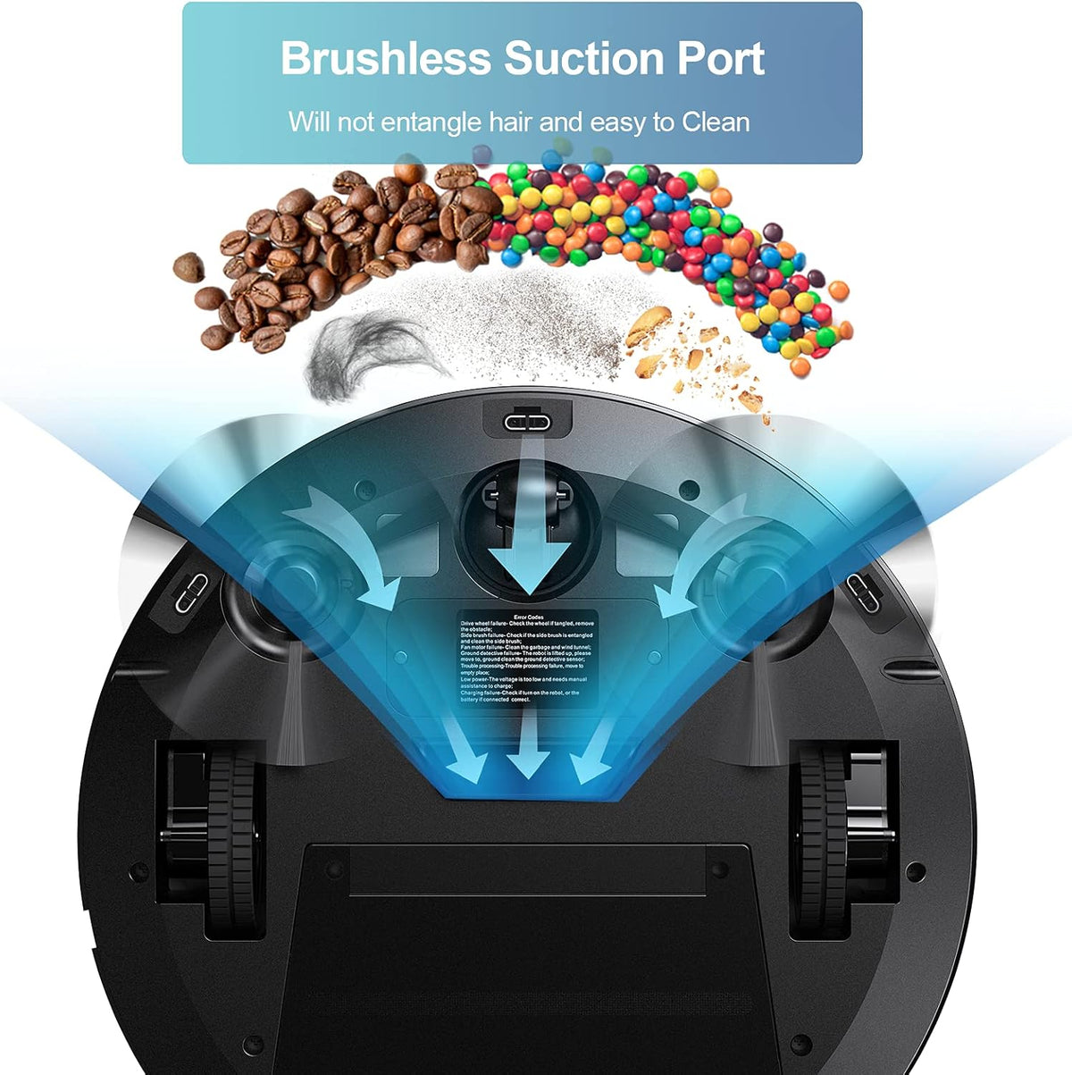 Robot Vacuum Cleaner, 2000Pa Suction, Self Charging, Slim, Wi-Fi/App/Alexa/Remote Control V56854