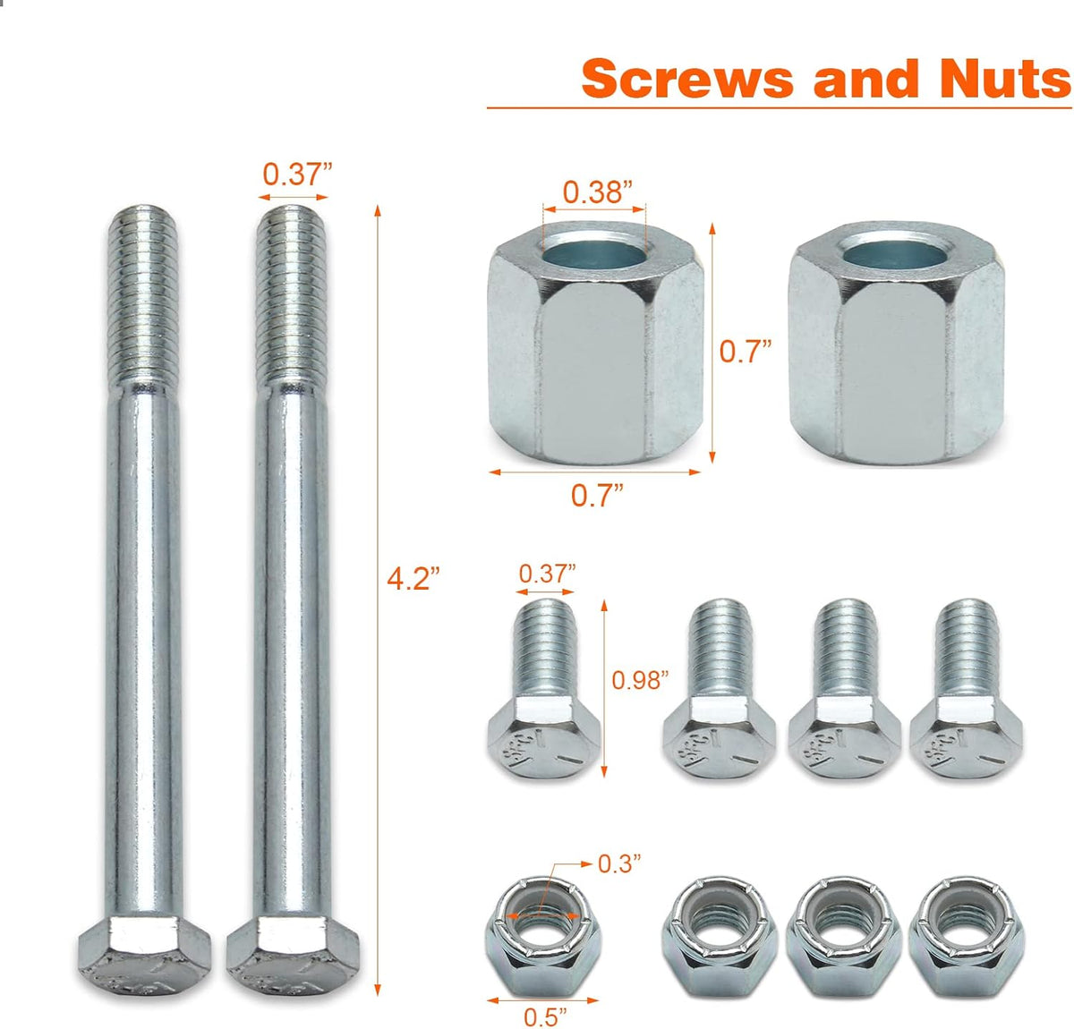 ATV Suspension 4 inch Lift Kit Front & Rear Pack of 2 U45325