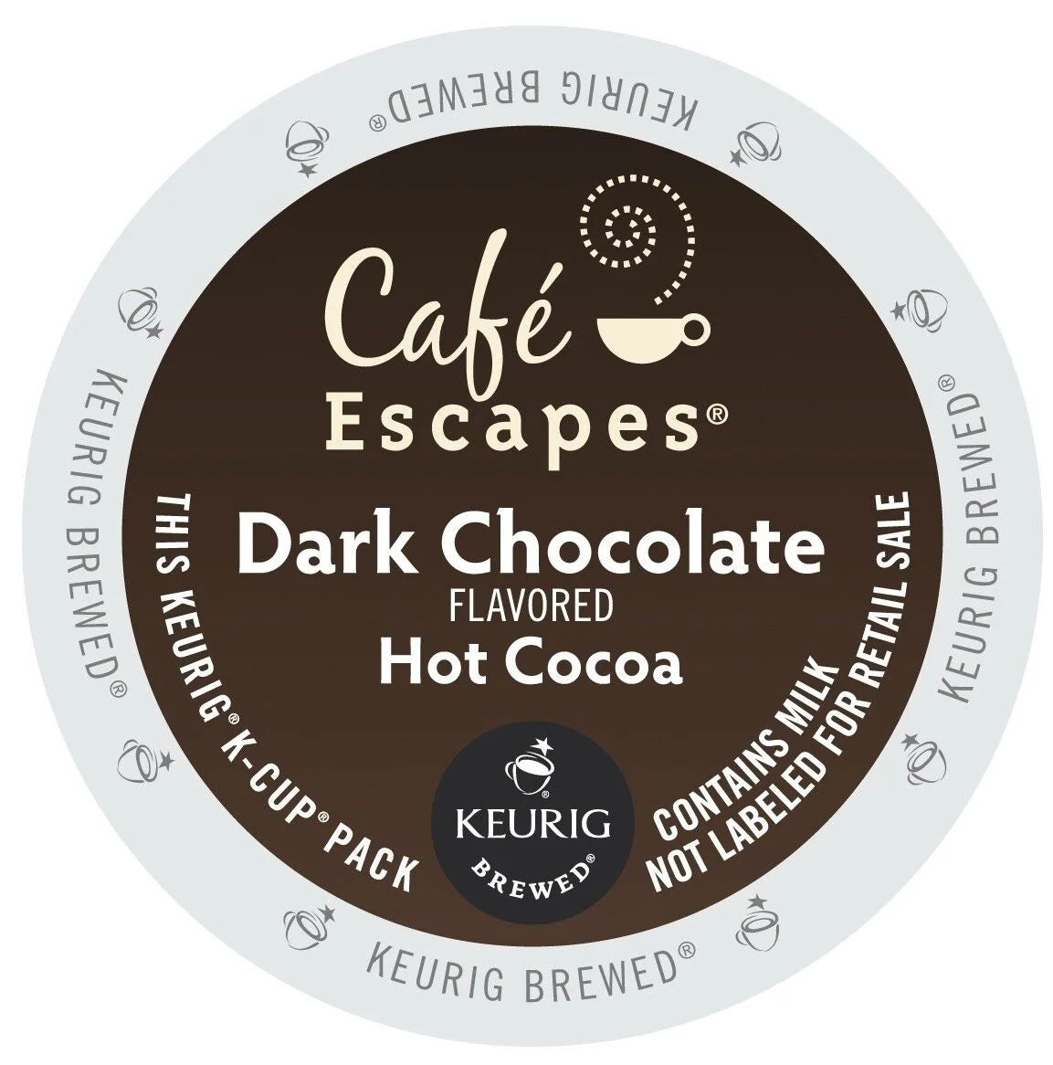 72 count Dark Chocolate Hot Cocoa K Cups A33863