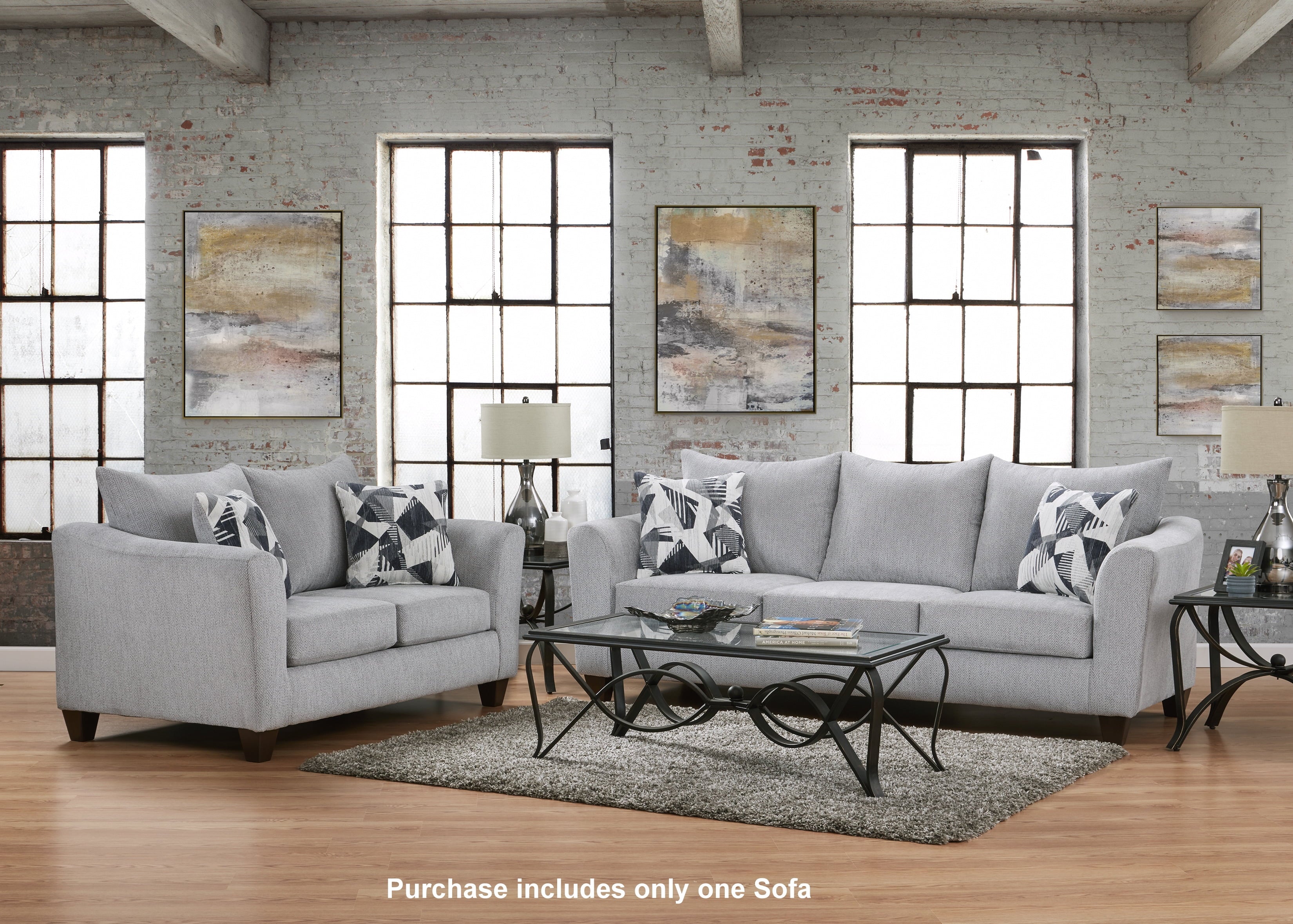 Upholstered Stationary Sofa W1188