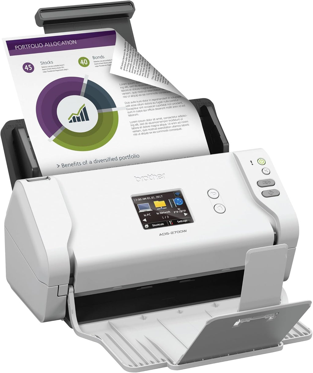 Wireless High-Speed Desktop Document Scanner with Touchscreen LCD R788