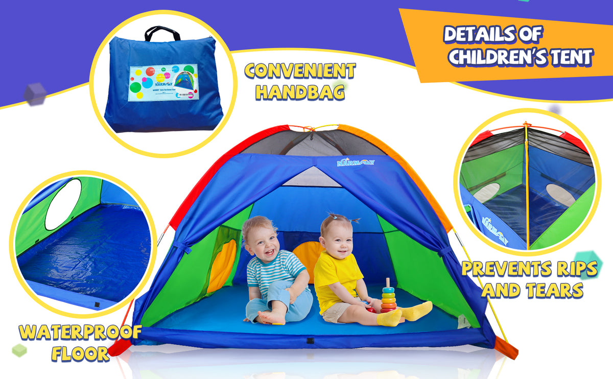 Play Tent for Kids Indoor Outdoor Fun - 60 x 60 x 44 inch O639628