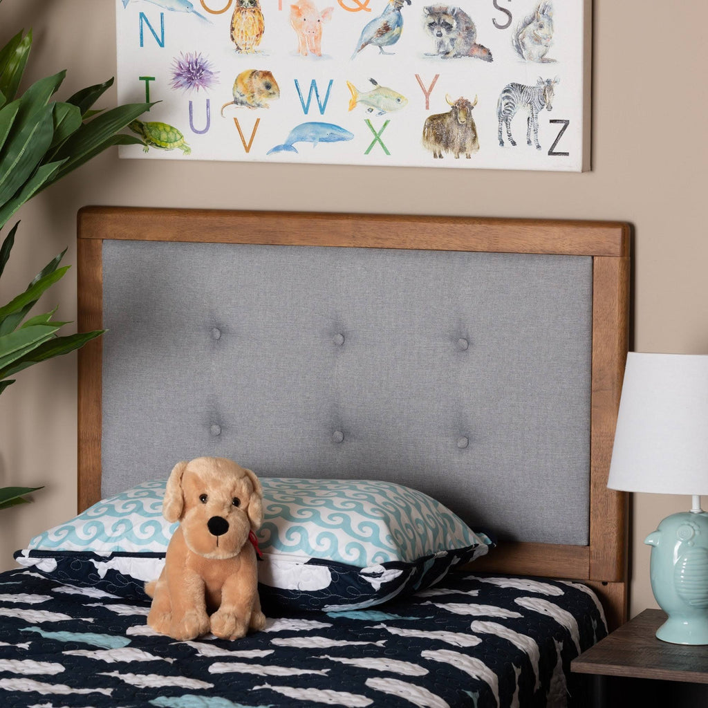 Beige Twin Size Headboard V71059