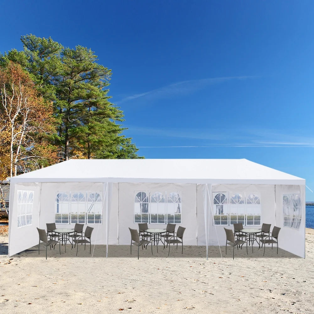 3 * 9m Waterproof PE Cloth Pergola with Iron Frame S91761