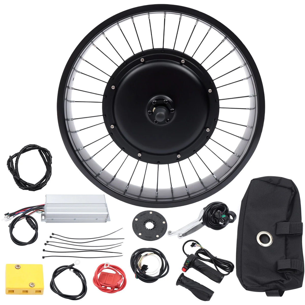 20" Electric Bicycle Front Wheel Conversion Kit Fat Tire 1000W 48V K435