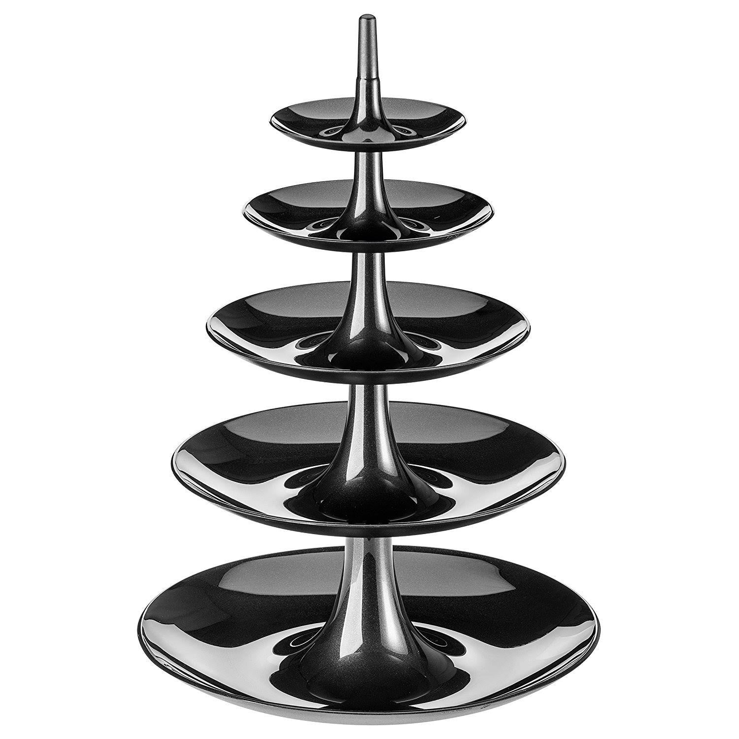 Solid Black Etagere U531141