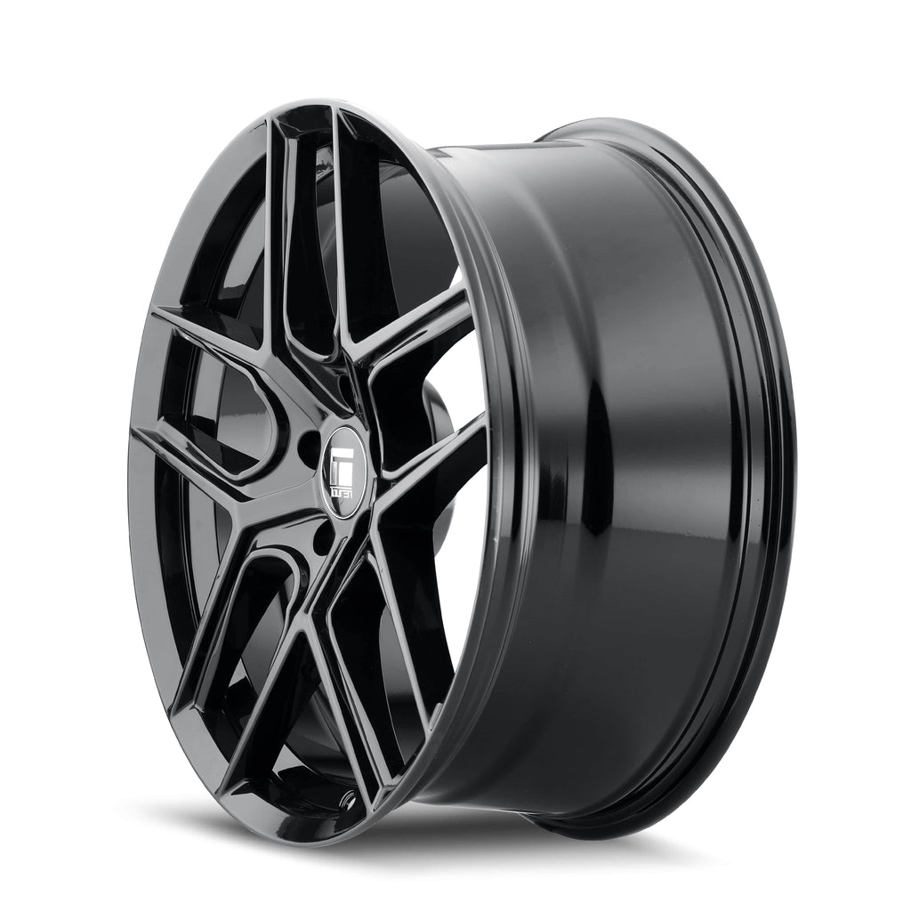 17x8 5x112 35mm Gloss Black Wheel Z8556