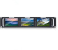 Triple 5 Inch 2RU 800×480 Broadcast LCD Rack Mount Monitor with 3G-SDI, HDMI, AV Input and Output P78604