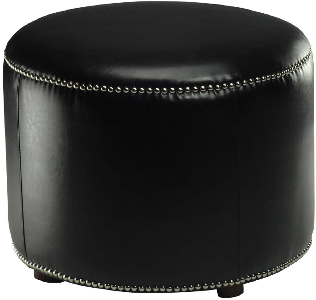 Black Ottoman E3853