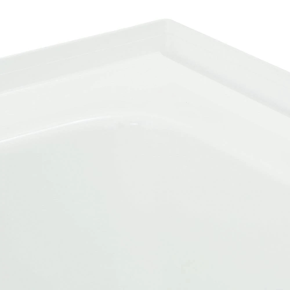 White 5 ft. Left Hand Drain Soaking Tub R93964