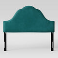 Teal Velvet Arched Headboard P2458