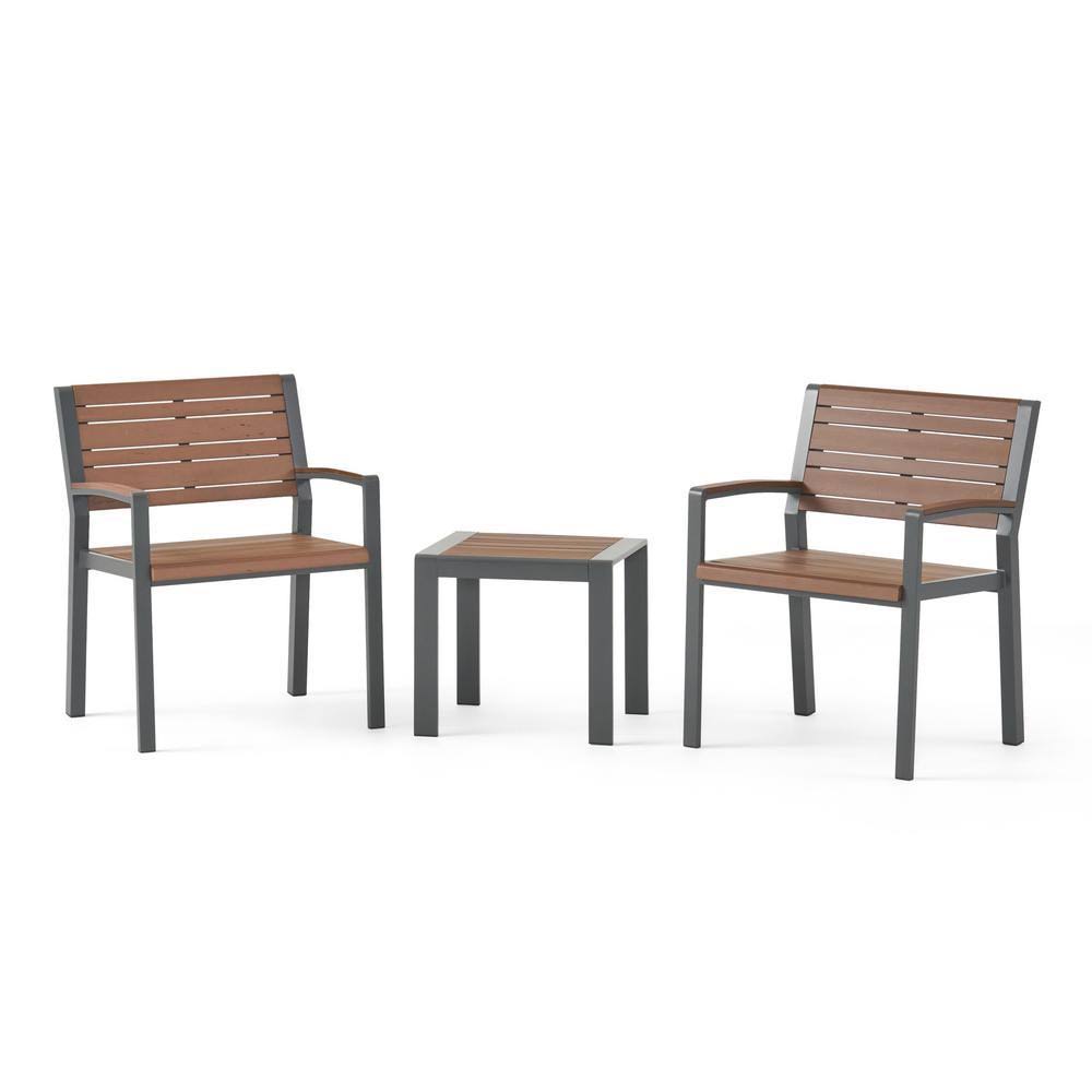 3-Piece Aluminum Patio Conversation Set K4783