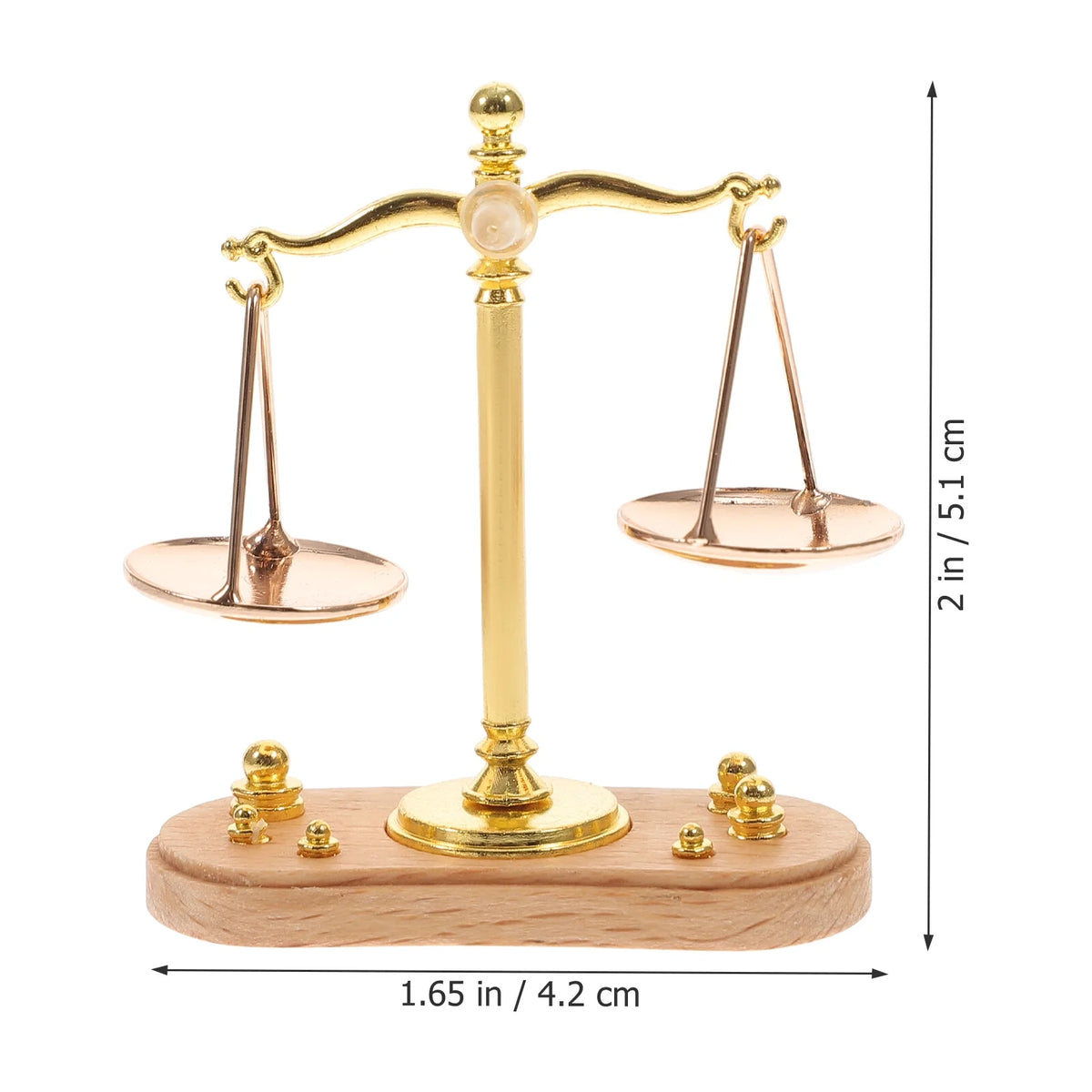 Mini Balance Dollhouse Justice Scale Vintage Car Decor Metal Toy Y317