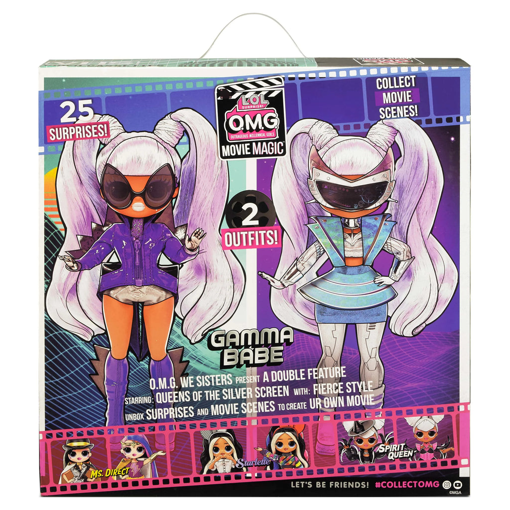 Fashion Doll with 25 Surprises including 2 Fashion Outfits, 3D Glasses, Movie Playset S3622