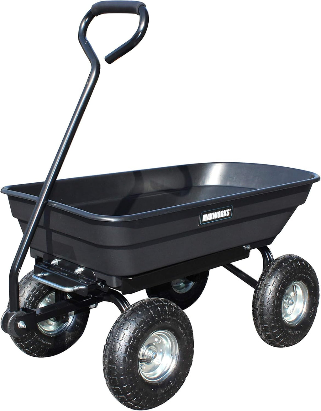 Heavy Duty Garden Dump Cart with Steel Frame and Pneumatic Wheels Z1040