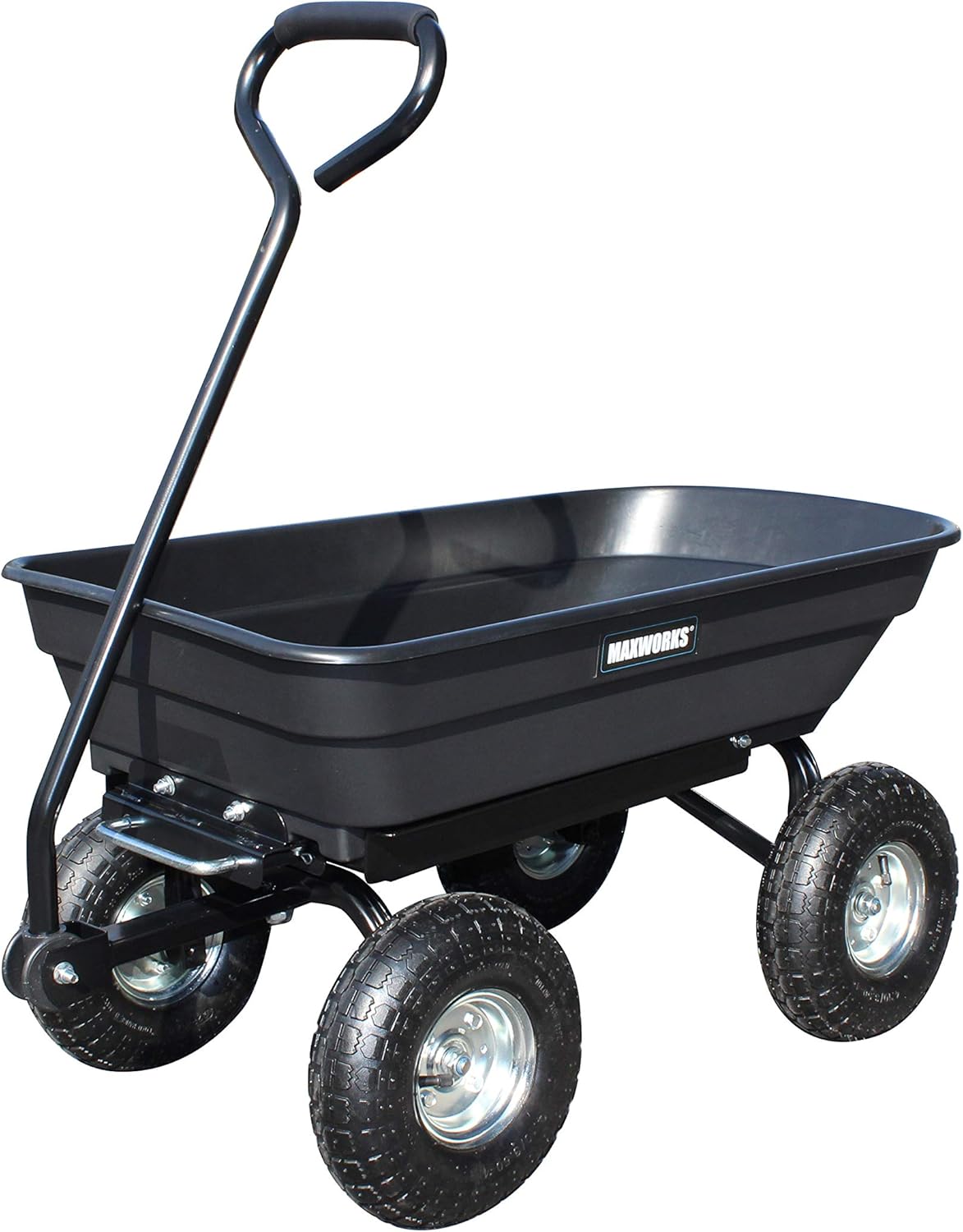 Heavy Duty Garden Dump Cart with Steel Frame and Pneumatic Wheels Z1040