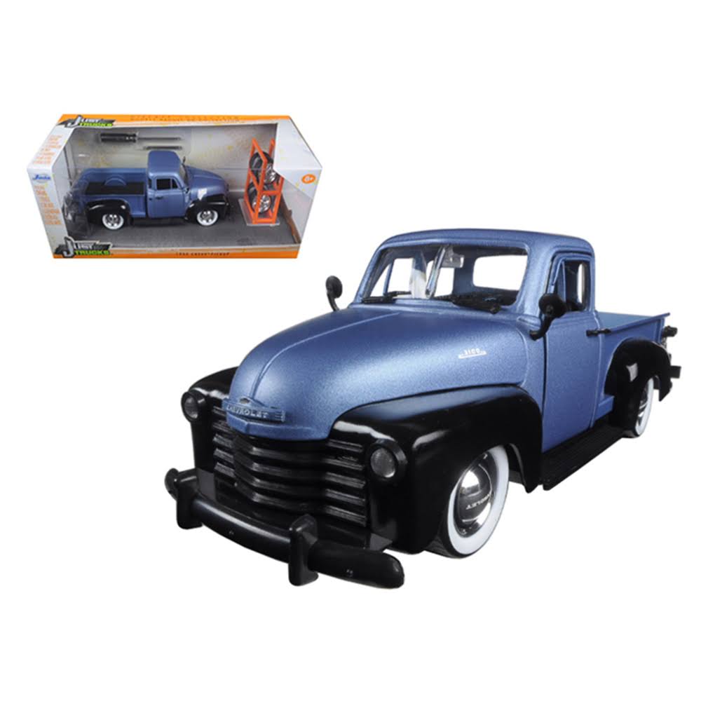 Blue/Black 1/24 Diecast Chevrolet Pickup Truck T485769