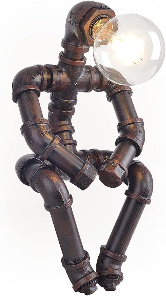 Retro Industrial Steampunk Metal Table Lamp N45540