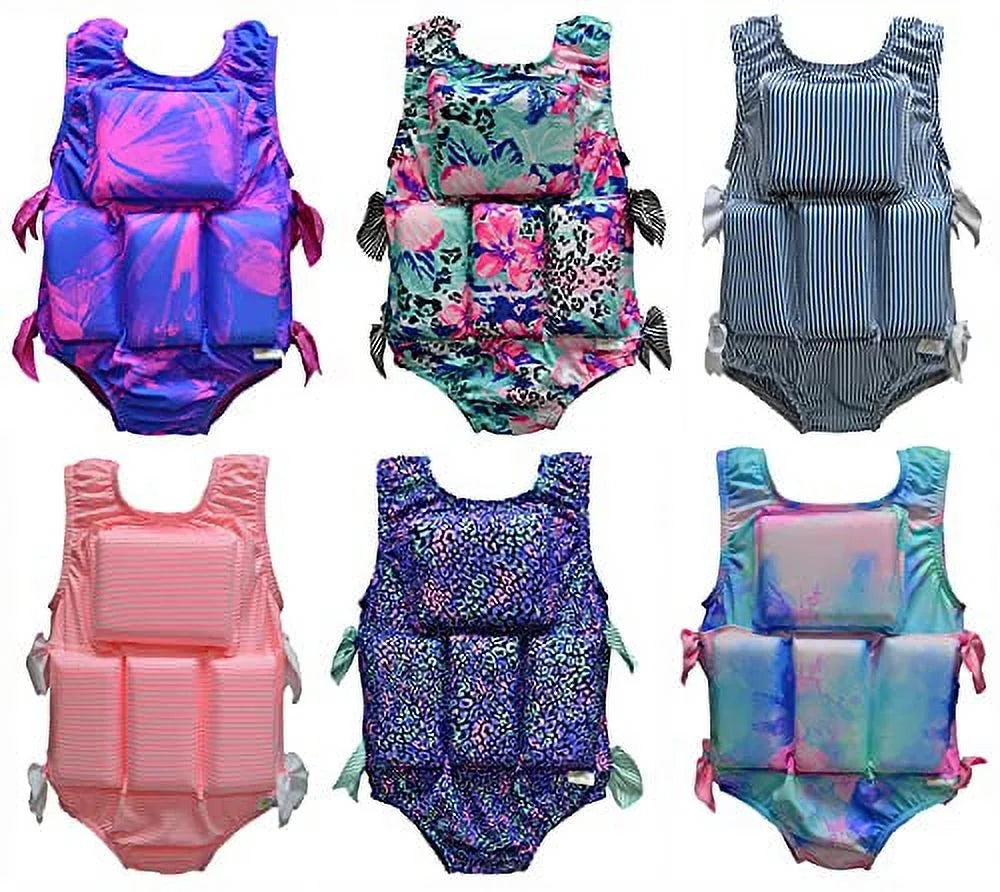 Air Brushed Leopard Swimwear Flotation Life Vest K20883