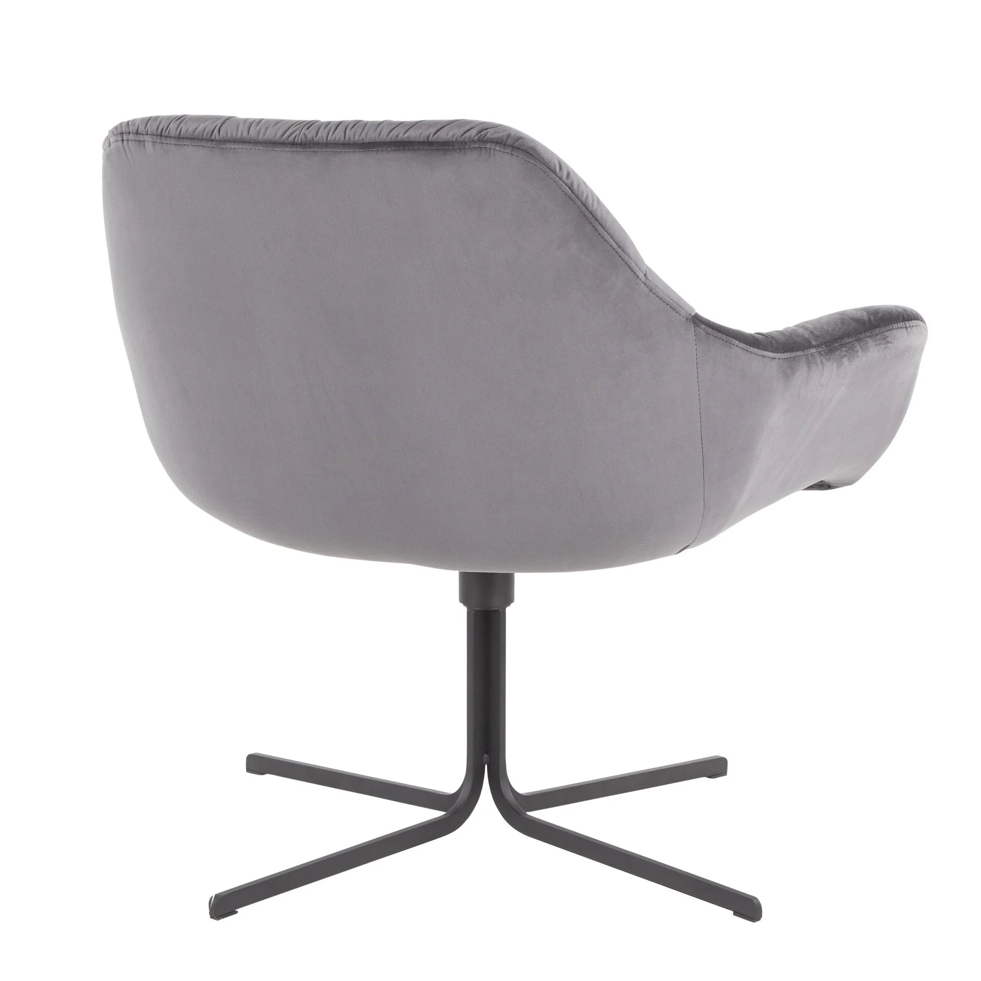 Black/Gray Swivel Lounge Chair I9466