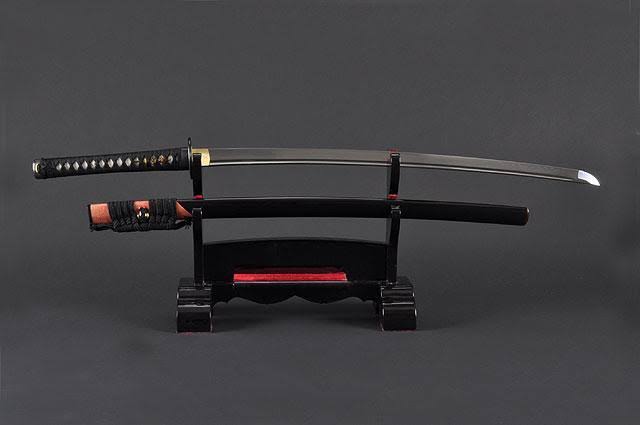 Hand Forged Clay Tempered Japanese Katana Sword D84774