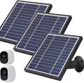 3 Pack Silver Solar Panel with 11.8feet Power Cable and Adjustable Mount H4085
