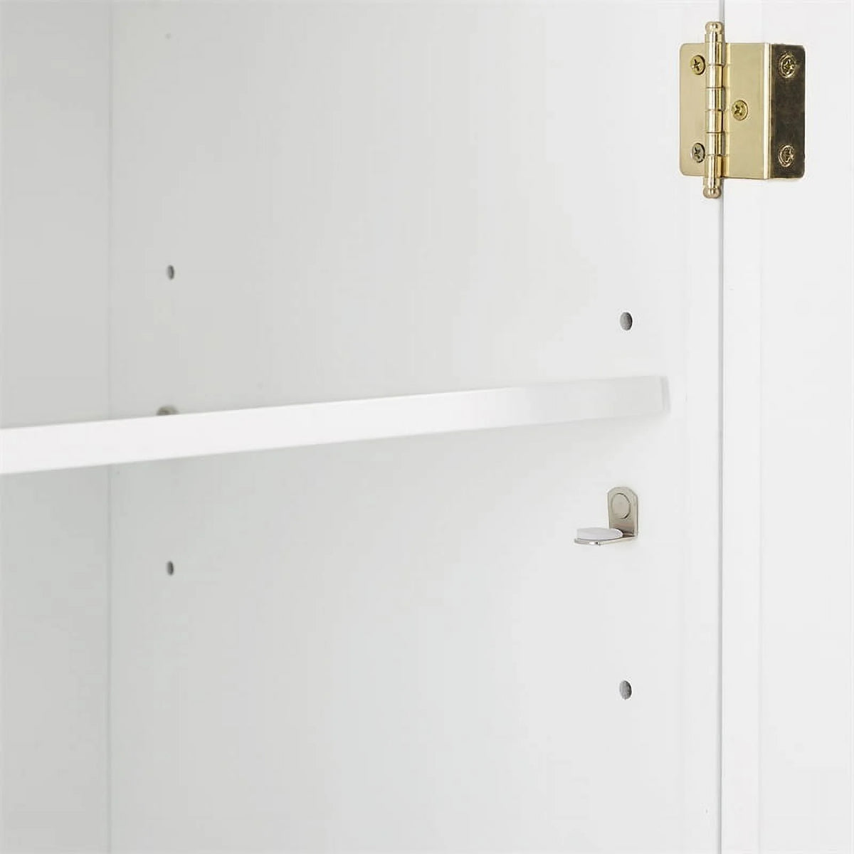 White Stackable Wood Kitchen Pantry Storage Cabinet T616