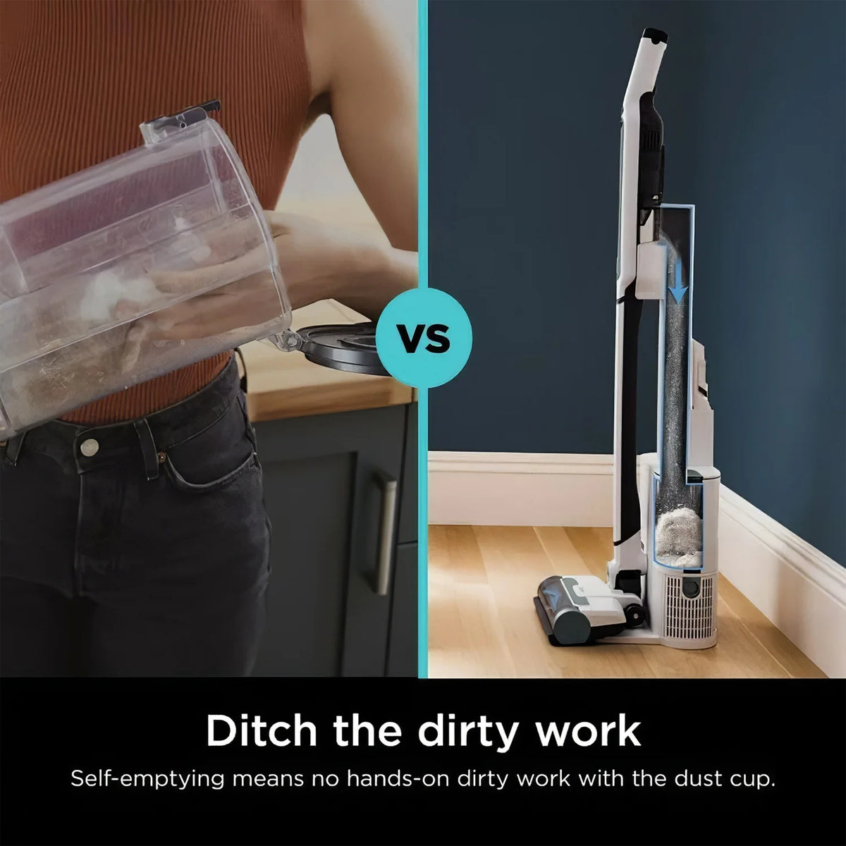 Cordless Stick Vacuum Cleaner with HEPA Self-Empty Base F96379