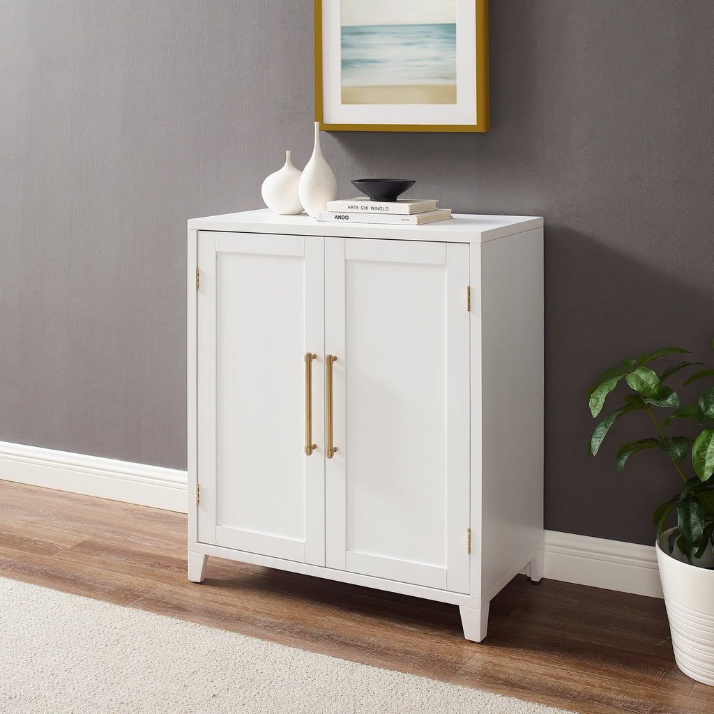 White Stackable Wood Kitchen Pantry Storage Cabinet T616