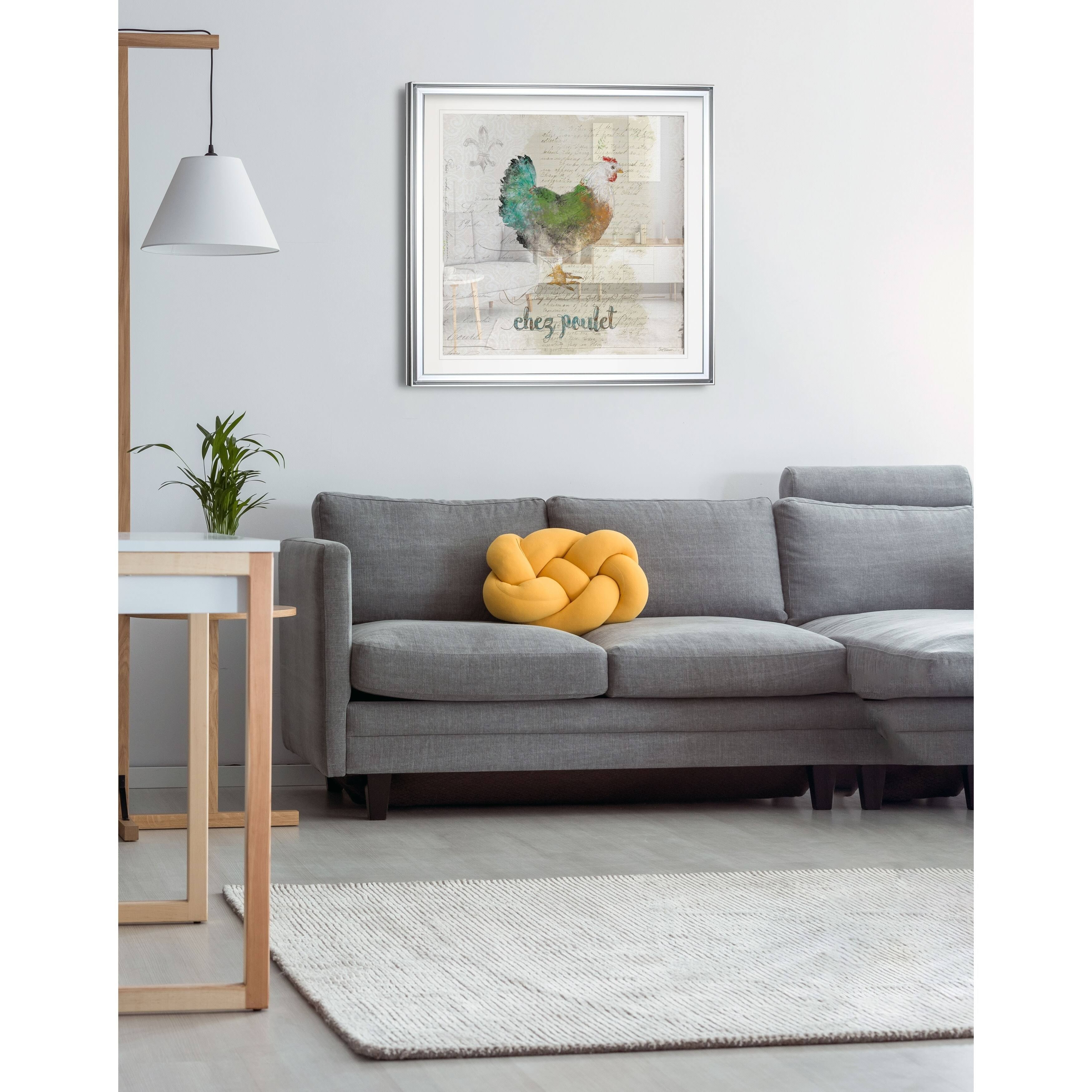 Teal Tree Framed Giclee Print 32 x 32 G873378